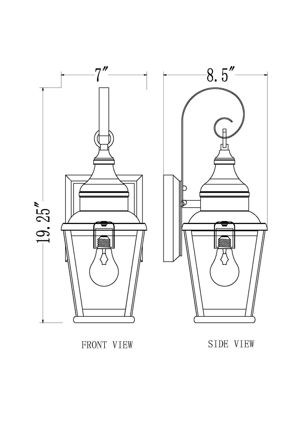 Z-Lite - 5029S-BK - One Light Outdoor Wall Mount - Raphael - Sand Black