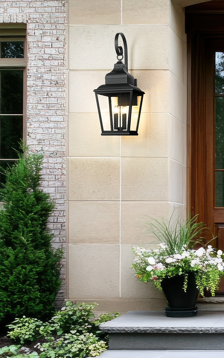 Z-Lite - 5029XL-BK - Four Light Outdoor Wall Mount - Raphael - Sand Black