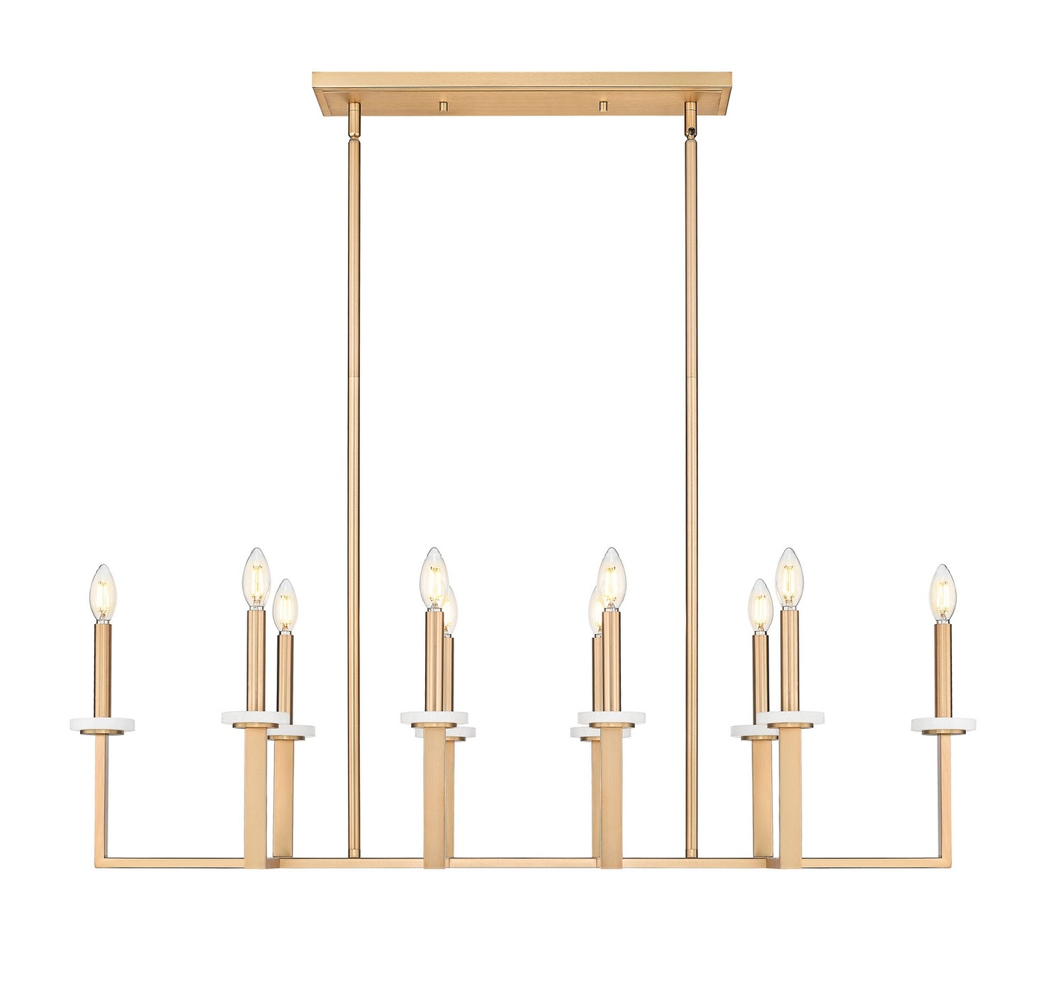 Z-Lite - 6100-10L-MGLD - Ten Light Linear Chandelier - Gaultier - Modern Gold