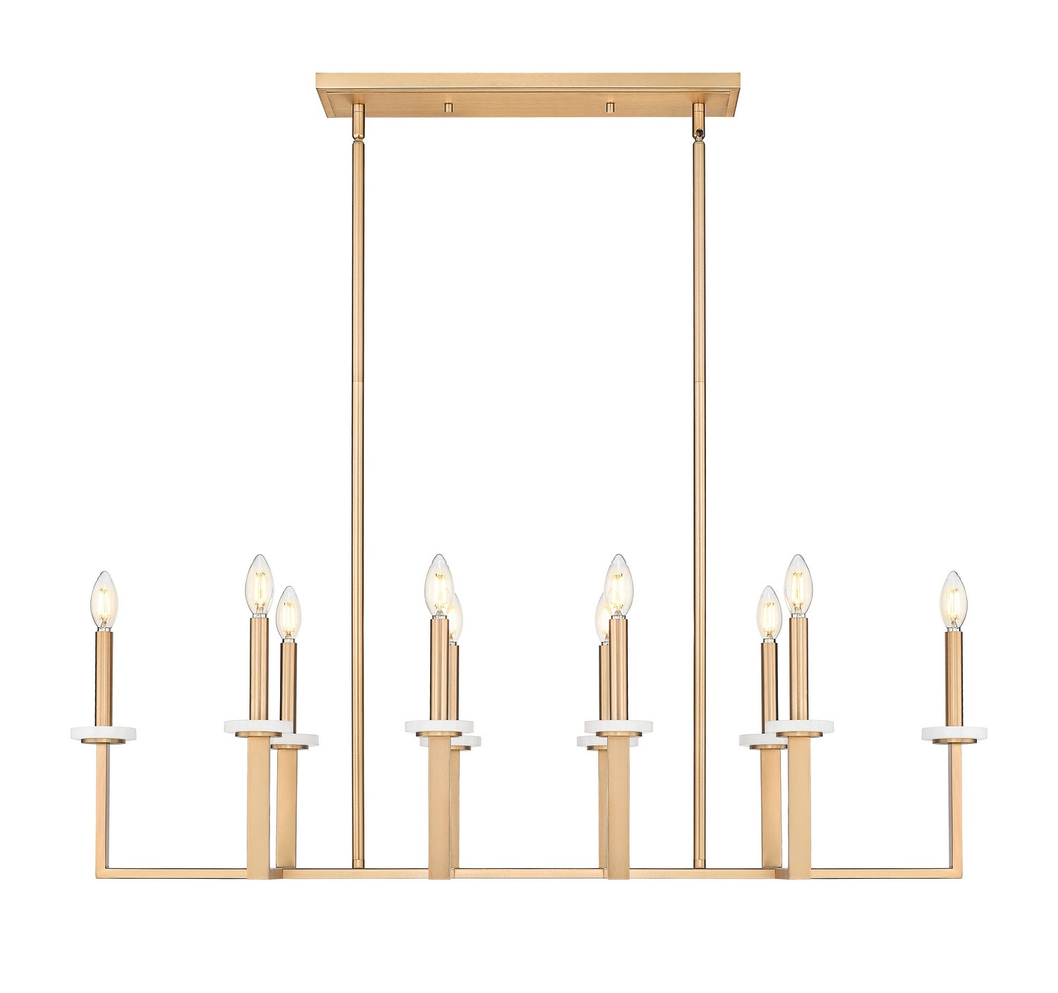 Z-Lite - 6100-10L-MGLD - Ten Light Linear Chandelier - Gaultier - Modern Gold