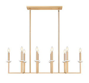 Z-Lite - 6100-10L-MGLD - Ten Light Linear Chandelier - Gaultier - Modern Gold