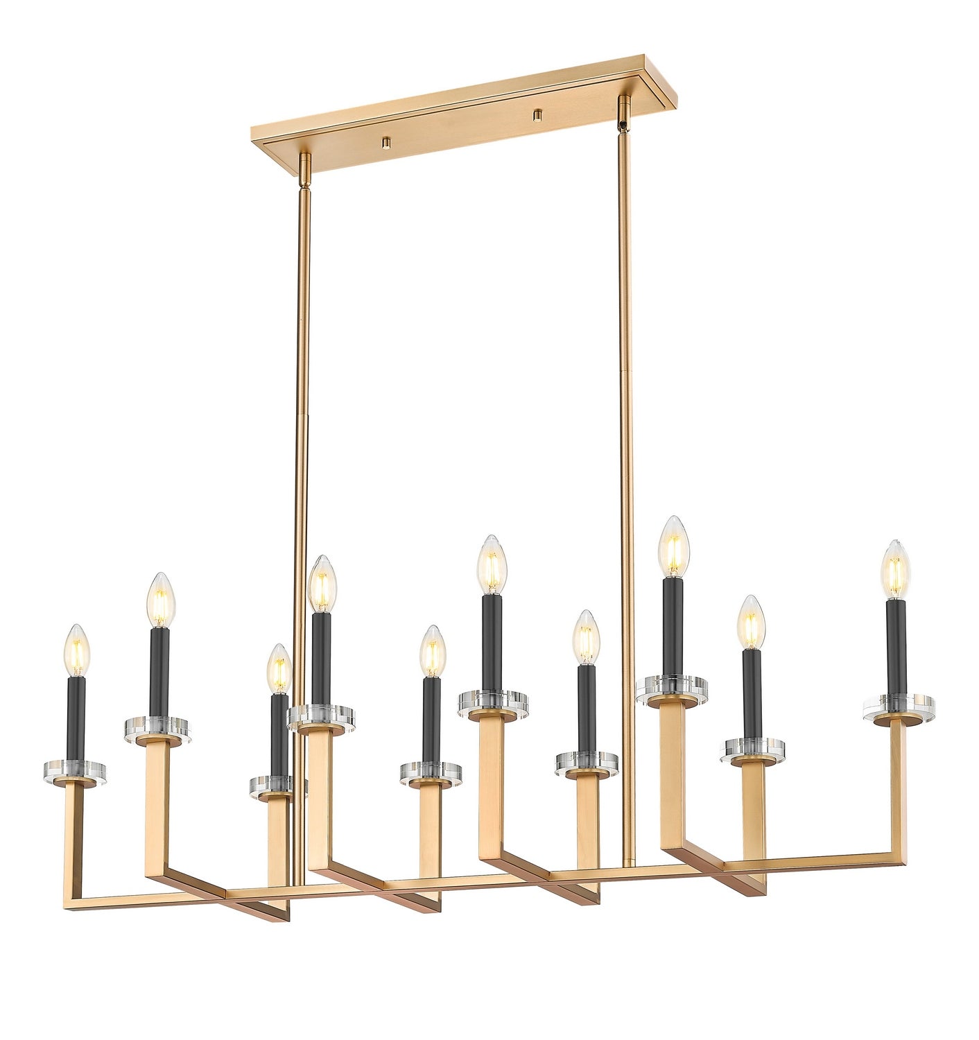 Z-Lite - 6100-10L-MGLD - Ten Light Linear Chandelier - Gaultier - Modern Gold
