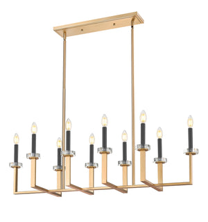 Z-Lite - 6100-10L-MGLD - Ten Light Linear Chandelier - Gaultier - Modern Gold