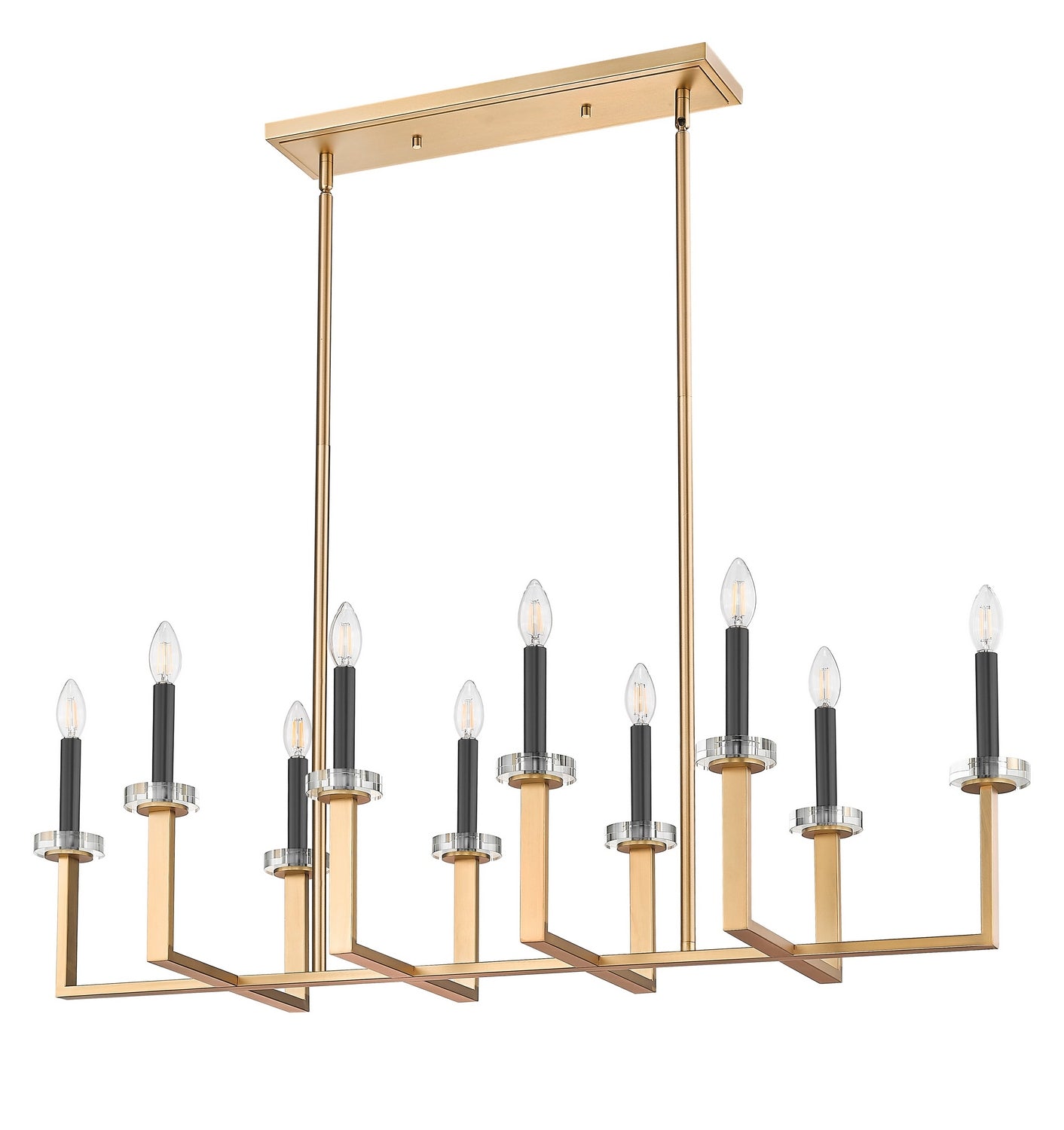 Z-Lite - 6100-10L-MGLD - Ten Light Linear Chandelier - Gaultier - Modern Gold
