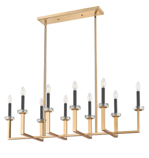 Z-Lite - 6100-10L-MGLD - Ten Light Linear Chandelier - Gaultier - Modern Gold