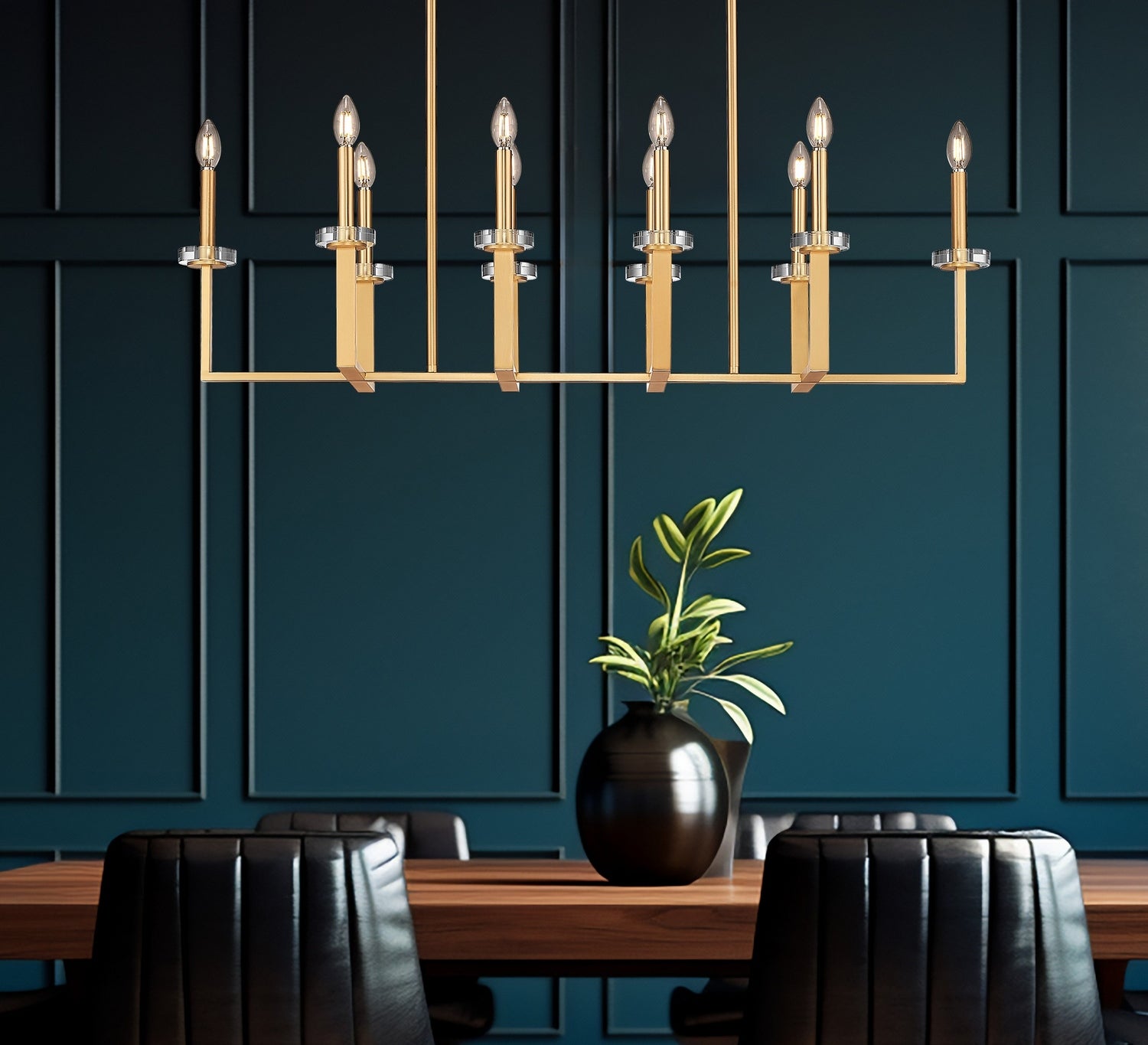Z-Lite - 6100-10L-MGLD - Ten Light Linear Chandelier - Gaultier - Modern Gold