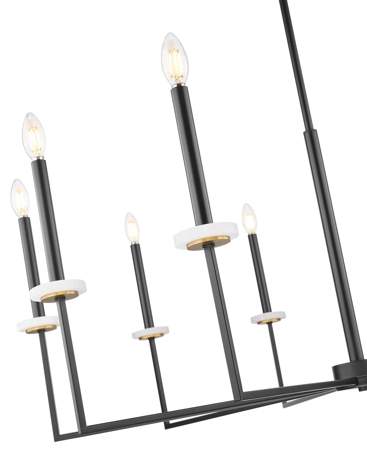 Z-Lite - 6100-10MB - Ten Light Chandelier - Gaultier - Matte Black + Modern Gold