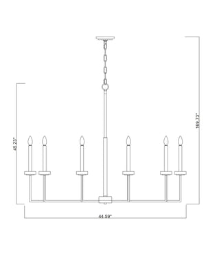 Z-Lite - 6100-10MB - Ten Light Chandelier - Gaultier - Matte Black + Modern Gold