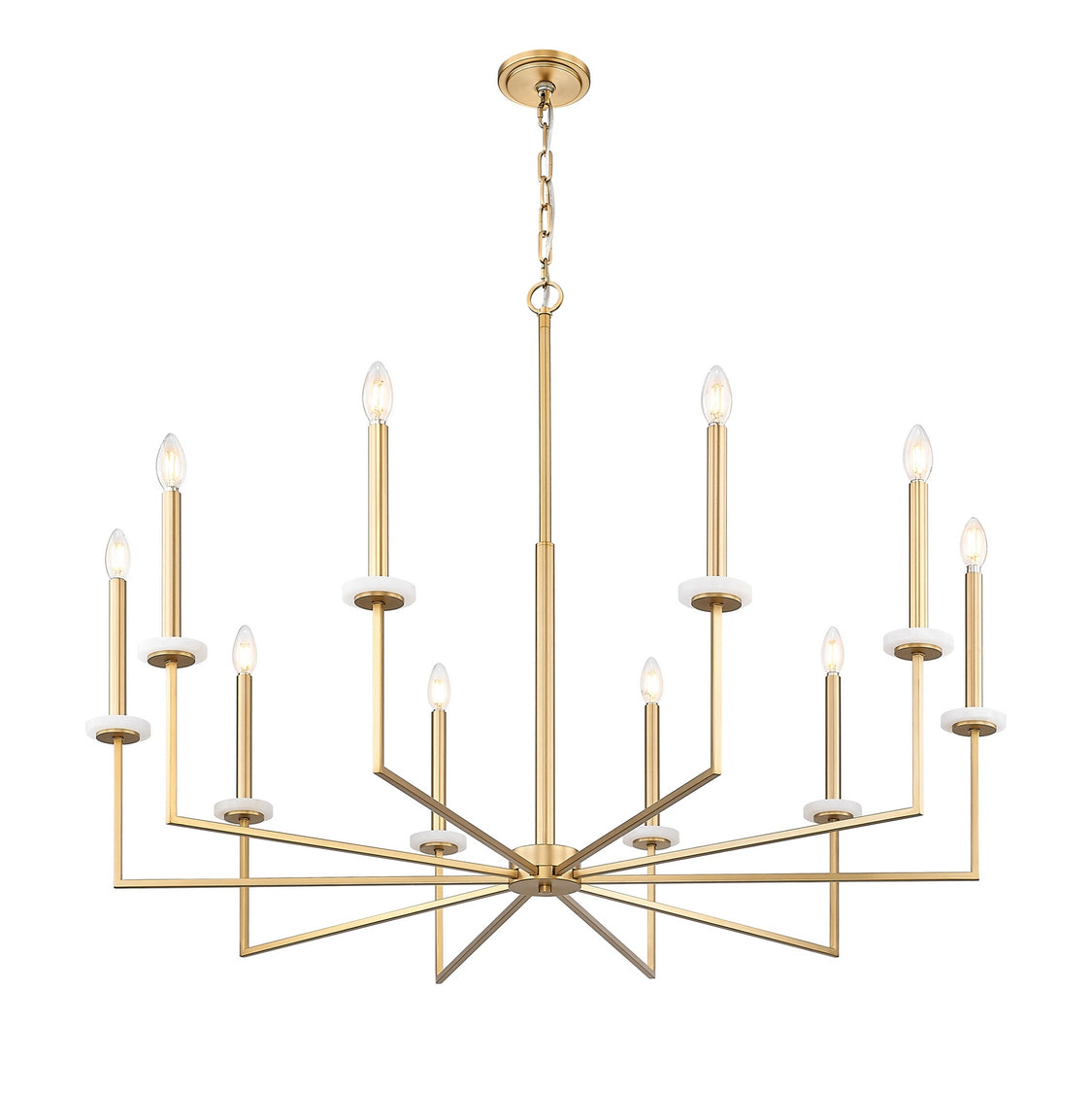 Z-Lite - 6100-10MGLD - Ten Light Chandelier - Gaultier - Modern Gold