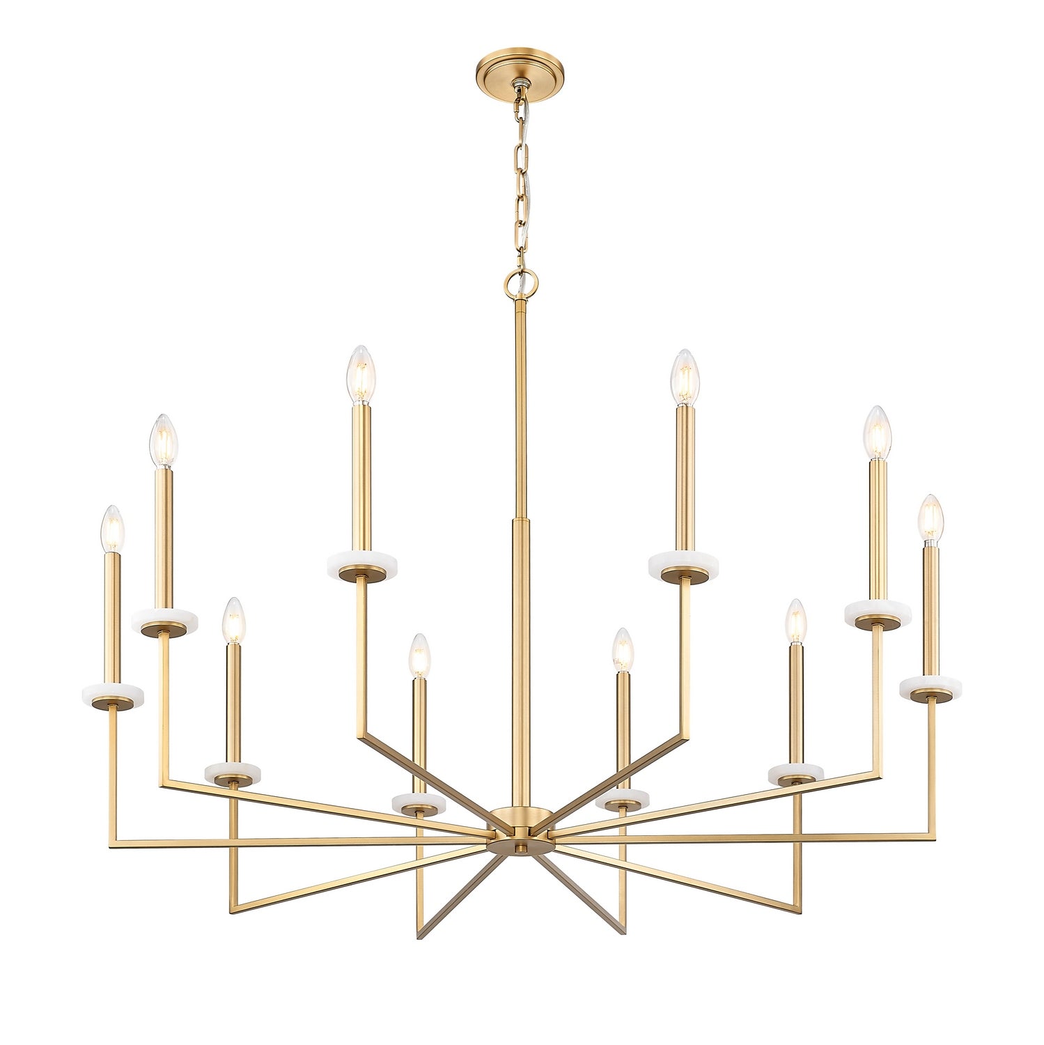 Z-Lite - 6100-10MGLD - Ten Light Chandelier - Gaultier - Modern Gold