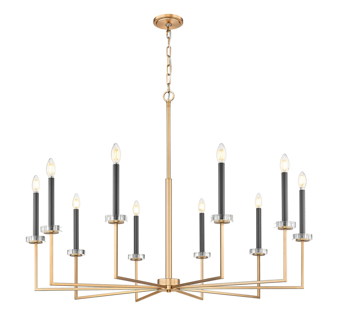 Z-Lite - 6100-10MGLD - Ten Light Chandelier - Gaultier - Modern Gold
