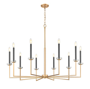 Z-Lite - 6100-10MGLD - Ten Light Chandelier - Gaultier - Modern Gold