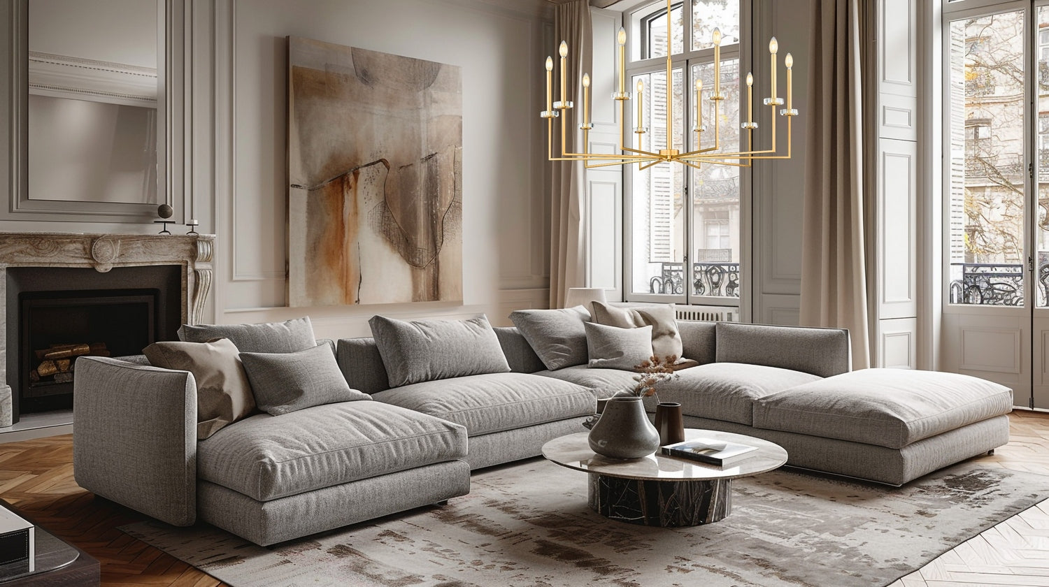 Z-Lite - 6100-10MGLD - Ten Light Chandelier - Gaultier - Modern Gold