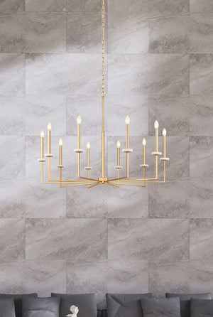 Z-Lite - 6100-10MGLD - Ten Light Chandelier - Gaultier - Modern Gold