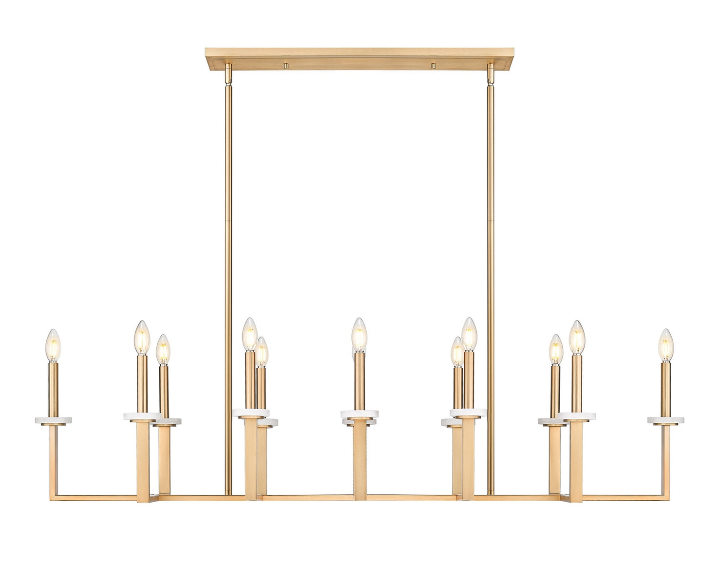 Z-Lite - 6100-12L-MGLD - 12 Light Linear Chandelier - Gaultier - Modern Gold