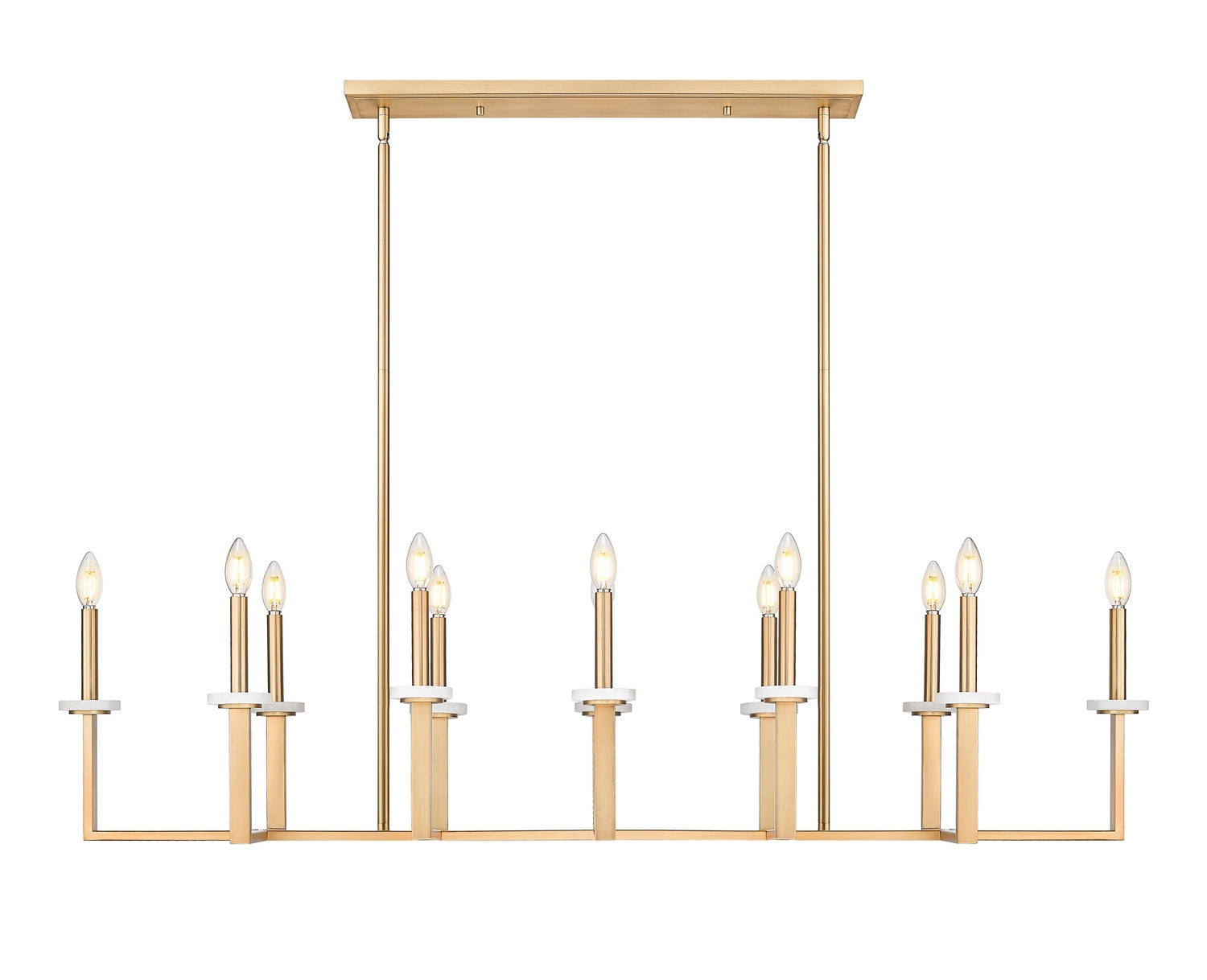 Z-Lite - 6100-12L-MGLD - 12 Light Linear Chandelier - Gaultier - Modern Gold