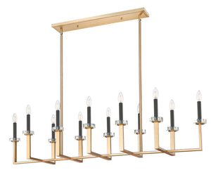 Z-Lite - 6100-12L-MGLD - 12 Light Linear Chandelier - Gaultier - Modern Gold