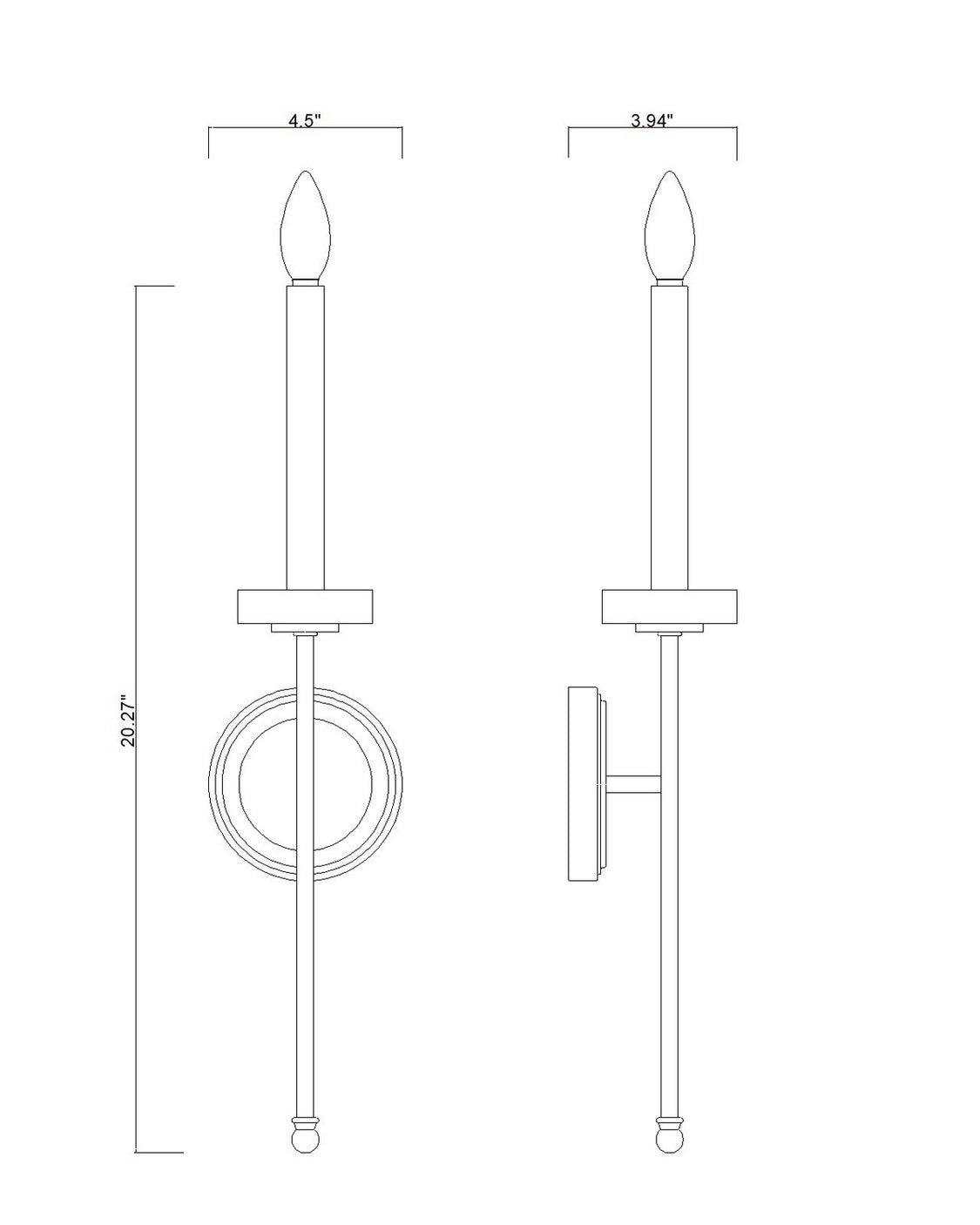 Z-Lite - 6100-1S-MGLD - One Light Wall Sconce - Gaultier - Modern Gold