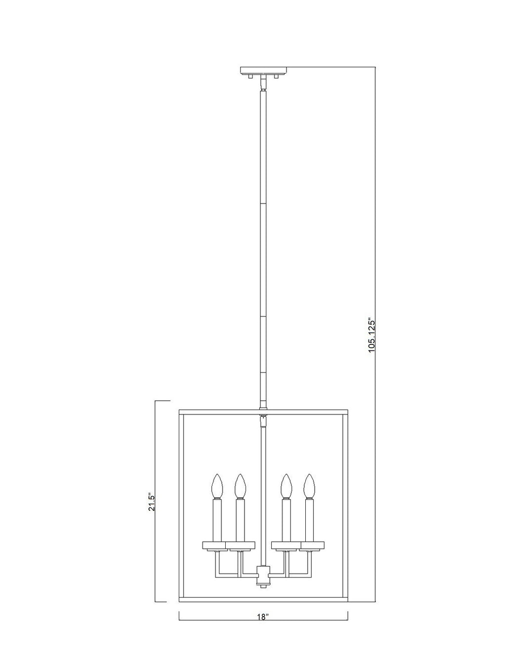 Z-Lite - 6100-21MB - Six Light Chandelier - Gaultier - Matte Black + Modern Gold