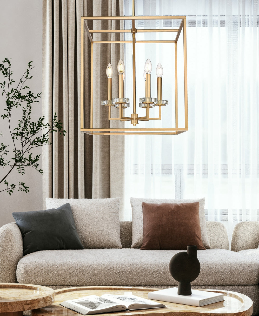 Z-Lite - 6100-21MGLD - Six Light Chandelier - Gaultier - Modern Gold
