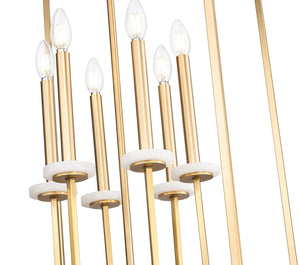 Z-Lite - 6100-32MGLD - Six Light Chandelier - Gaultier - Modern Gold
