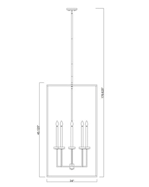 Z-Lite - 6100-44MB - Eight Light Chandelier - Gaultier - Matte Black + Modern Gold