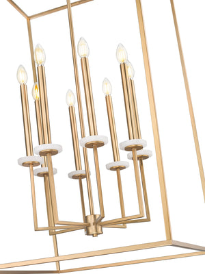 Z-Lite - 6100-44MGLD - Eight Light Chandelier - Gaultier - Modern Gold