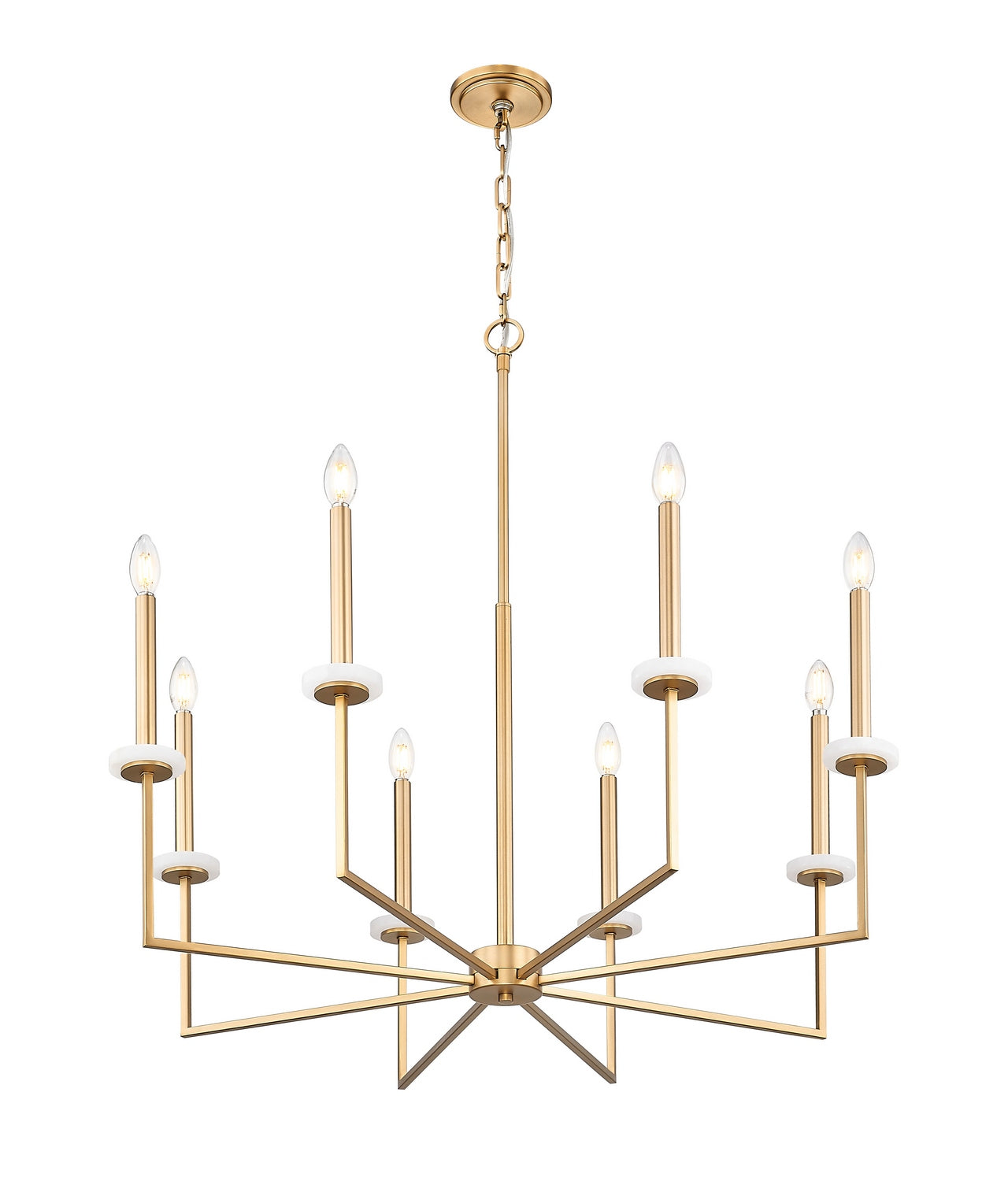 Z-Lite - 6100-8MGLD - Eight Light Chandelier - Gaultier - Modern Gold