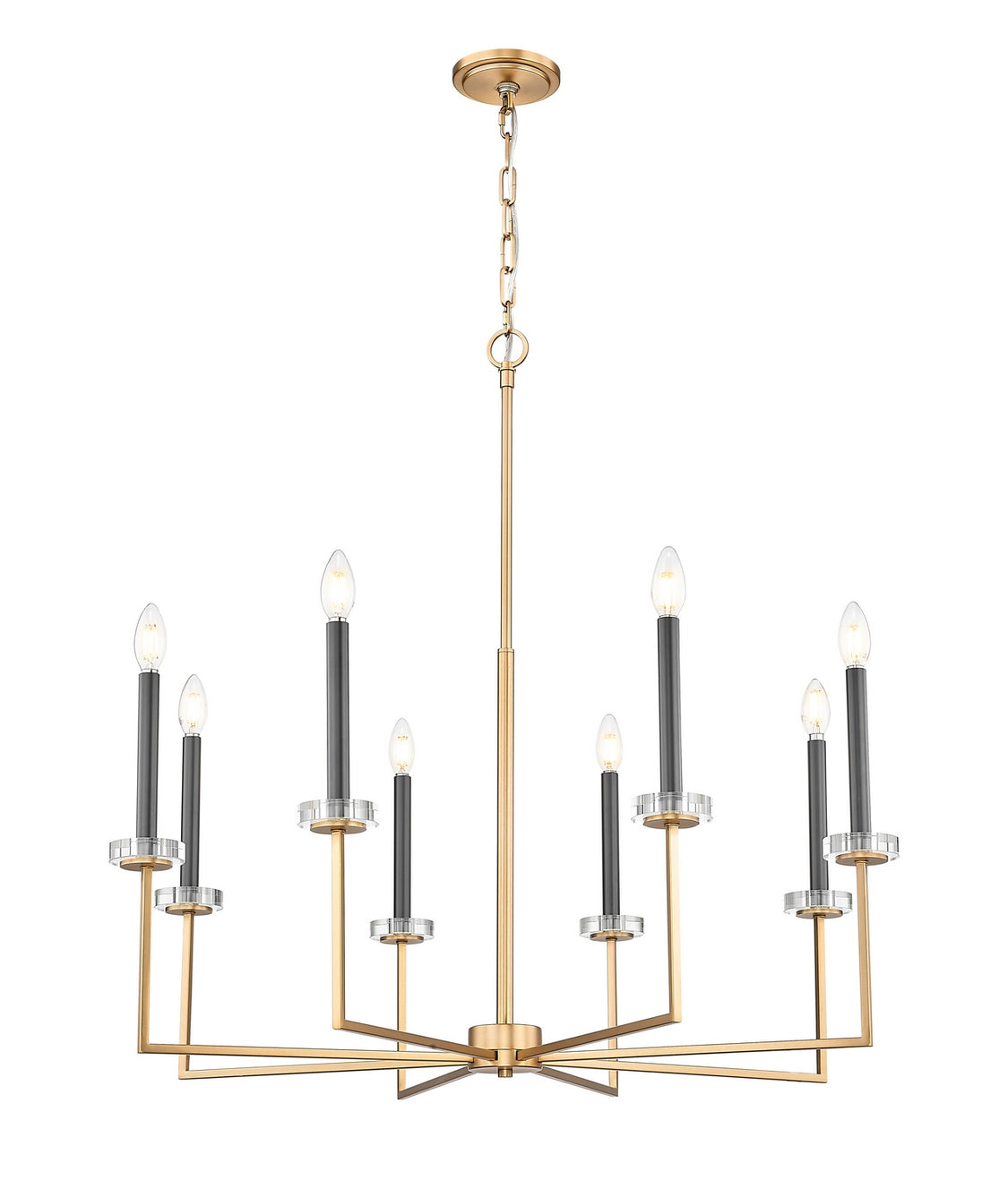 Z-Lite - 6100-8MGLD - Eight Light Chandelier - Gaultier - Modern Gold