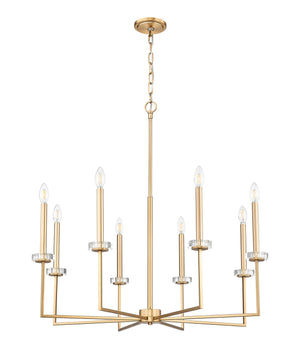 Z-Lite - 6100-8MGLD - Eight Light Chandelier - Gaultier - Modern Gold