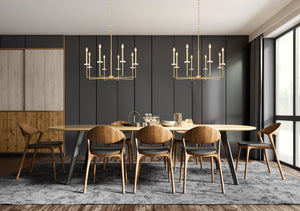 Z-Lite - 6100-8MGLD - Eight Light Chandelier - Gaultier - Modern Gold