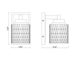 Z-Lite - 6101-1S-MB - One Light Wall Sconce - Jacqueline - Matte Black
