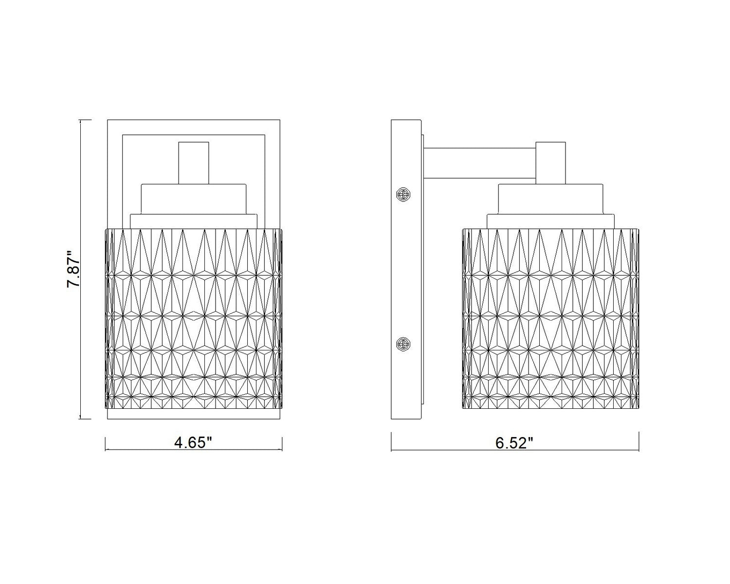 Z-Lite - 6101-1S-MGLD - One Light Wall Sconce - Jacqueline - Modern Gold