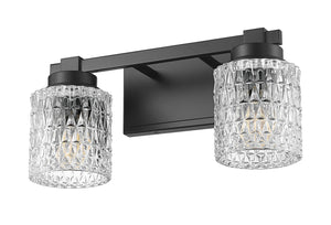 Z-Lite - 6101-2V-MB - Two Light Vanity - Jacqueline - Matte Black