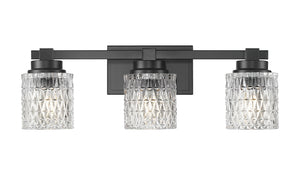 Z-Lite - 6101-3V-MB - Three Light Vanity - Jacqueline - Matte Black