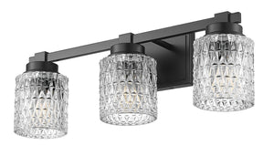 Z-Lite - 6101-3V-MB - Three Light Vanity - Jacqueline - Matte Black