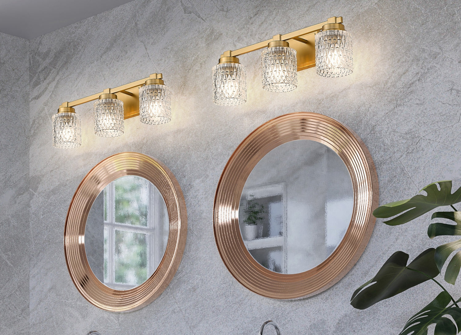 Z-Lite - 6101-3V-MGLD - Three Light Vanity - Jacqueline - Modern Gold