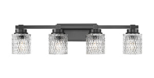 Z-Lite - 6101-4V-MB - Four Light Vanity - Jacqueline - Matte Black