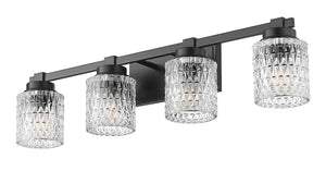 Z-Lite - 6101-4V-MB - Four Light Vanity - Jacqueline - Matte Black