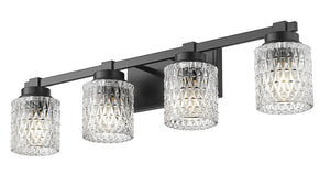 Z-Lite - 6101-4V-MB - Four Light Vanity - Jacqueline - Matte Black