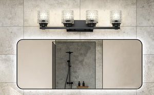 Z-Lite - 6101-4V-MB - Four Light Vanity - Jacqueline - Matte Black