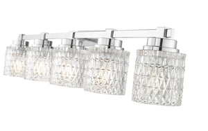 Z-Lite - 6101-5V-CH - Five Light Vanity - Jacqueline - Chrome