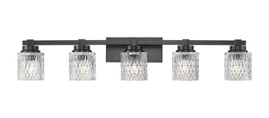 Z-Lite - 6101-5V-MB - Five Light Vanity - Jacqueline - Matte Black