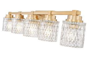 Z-Lite - 6101-5V-MGLD - Five Light Vanity - Jacqueline - Modern Gold