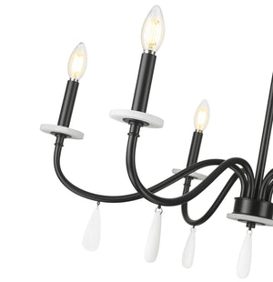 Z-Lite - 6103-32MB - Six Light Chandelier - Toussant - Matte Black