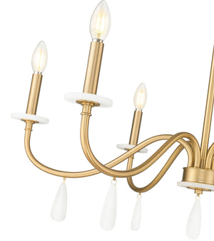 Z-Lite - 6103-32MGLD - Six Light Chandelier - Toussant - Modern Gold