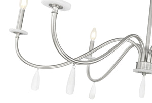 Z-Lite - 6103-45BN - Six Light Chandelier - Toussant - Brushed Nickel