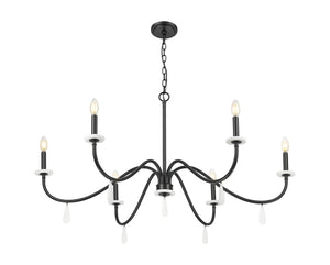 Z-Lite - 6103-45MB - Six Light Chandelier - Toussant - Matte Black