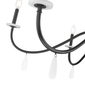 Z-Lite - 6103-45MB - Six Light Chandelier - Toussant - Matte Black