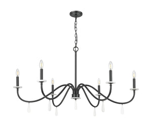 Z-Lite - 6103-45MB - Six Light Chandelier - Toussant - Matte Black